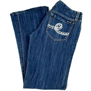 Seven7 Boot Cut Chain Loop Jean's 27